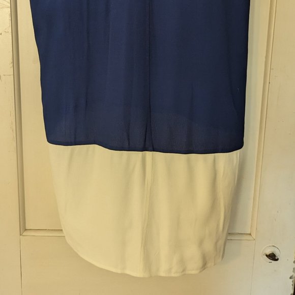 Madewell Color Block Tunic Dress Blue and White Size Large - Picture 4 of 9